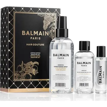 Vlasová regenerace BALMAIN Signature Set kosmetiky pro zářivé a lesklé vlasy