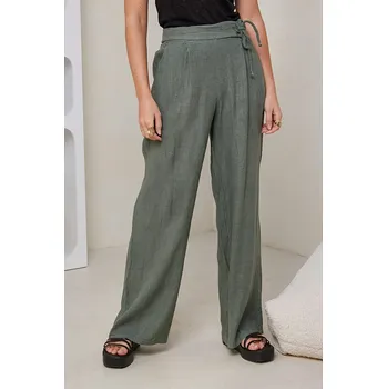 Dámské kalhoty Rodier Lin Khaki 6484661 S/M