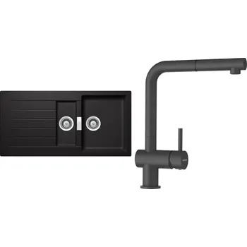 Kuchyňský dřez Set Schock S3-2 (dřez Signus D-150 Stone + baterie Epos.120 Stone)