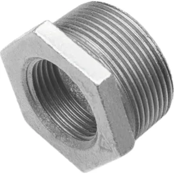 Fitinka REDUKCE LITINOVÁ POZINKOVANÁ 6/4x3/4 ZÚŽENÍ LITINA POZINK PEVNÁ ODOLNÁ