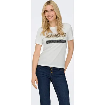 Tričko ONLY Weiß 797379 XS