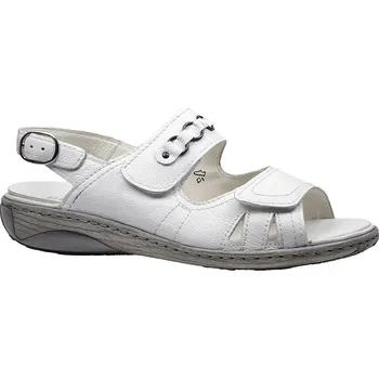 Dámské sandále Letní vycházková obuv-flexiblová, Waldläufer, šíře G, bílá: 29 45 (30678-30762)