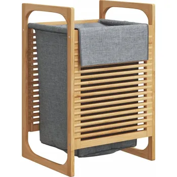 Koš na prádlo Volně stojící koš na prádlo VidaXL 85 l, béžový/šedý