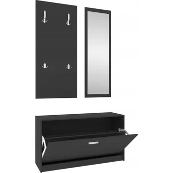 Botník Botník VidaXL 80 x 46,5 x 27 cm černá