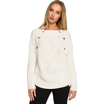 Dámský svetr made of emotion Creme 3926517 L/XL