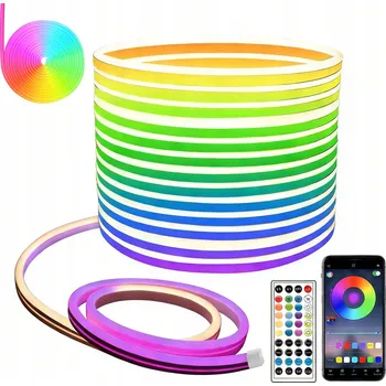 LED páska LED pásek RGB 10m Vodotěsný Dálkový Ovladač Aplikace IP65 24V Neon Flexibilní