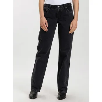 Dámské oblečení Džíny Cross Jeans Schwarz 688519 W27/L32