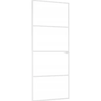 Interiérové dveře Interiérové dveře, bílé, 83x201,5 cm, sklo a hliník