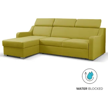 Sedací souprava Sedací souprava MIKELI | 228x158 cm | UNI | rozkládací + úložný prostor | AKCE | žlutozelená 11