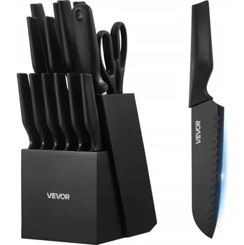 VEVOR Sada kuchyňských nožů 15 ks - Mimořádná ostrost, odolné proti korozi