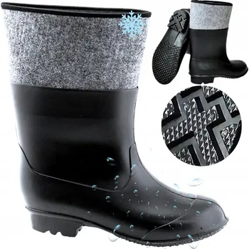 Pracovní obuv Pánské Holínky , Holínky, Nepromokavé, Zateplené, Pracovní boty POLSKÉ 39