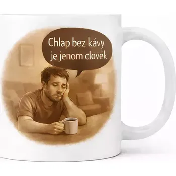 Hrnek 330 ml bez kávy je hnědý hnědý CZ