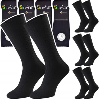 Pánské ponožky APair Ponožky Bambusové 165 černé, velikost 41-43