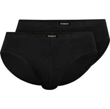 Slipy Černé pánské slipy 2ks Basic - Henderson, černá 4XL i41_59985_2:černá_3:4XL_
