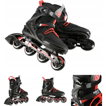 Kolečkové brusle Kolečkové Brusle Nils Extreme 38 Brusle 2v1 Fitness ABEC7 Alu Kaučuková kolečka Sport