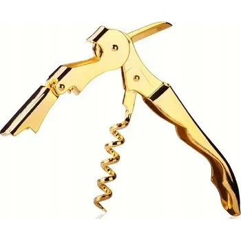 Otvírák Otvírák na lahve / vývrtka zlatá 2v1