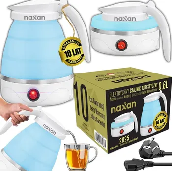 Rychlovarná konvice Cestovní Skládací Rychlovarná Konvice 0,6L 600W Naxan