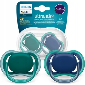 dudlíky Philips Avent Ultra Air silikonový Dudlík 6-18 měsíců 2 ks + Pouzdro