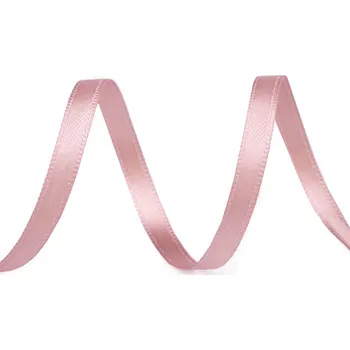 Stuha Atlasová stuha oboulící šíře 5 mm, střední, 607 pudrová