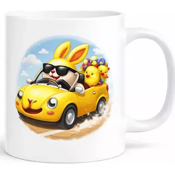 Hrnek s potiskem 330 ml velikonoční auto CZ