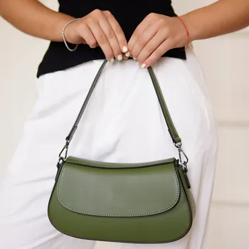 Kabelka MORANTI kabelka, typ kabelka přes rameno, pravá kůže, transparentní/bezbarvá