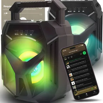 Bluetooth reproduktor Přenosný reproduktor RETOO ER1231-1 černý 400 W