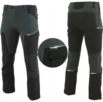 Pracovní obuv Pracovní kalhoty Specto Softshell šedé 3XL zateplené voděodolné