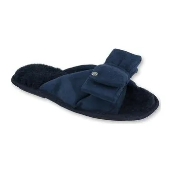 Dámské pantofle 155D109 36 - dámské pantofle INBLU, mašle, modrá 155D109_39