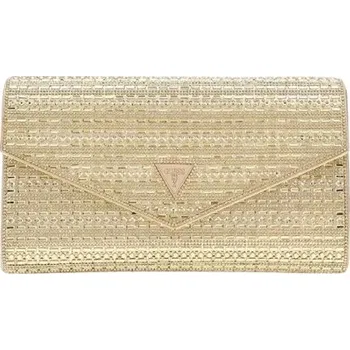 Kabelka Guess kabelka psaníčko z polyuretanu, zlatá