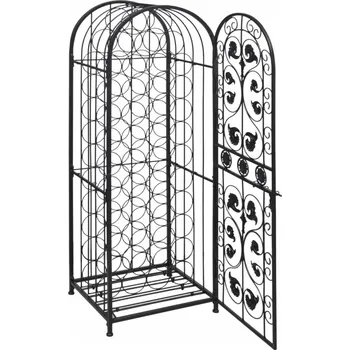 Stojan na víno Kovový stojan na 45 lahví vína