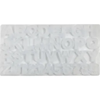 Forma na odlévání pentart Silikonová forma na odlévání - písmena a čísla (1ks)