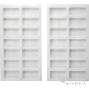 Forma na odlévání pentart Silikonová forma na odlévání - domino (2ks)