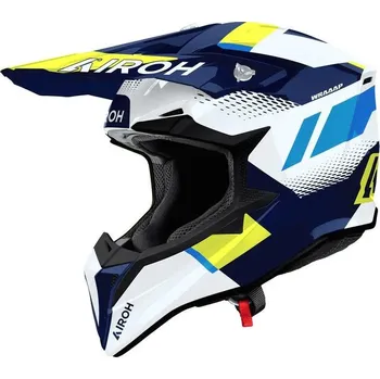 Motodíl AIROH CROSS / ENDURO / ATV / QUAD WRAAAP VISION barva žlutá fluorescenční/světle modrý/bílá rozměr S (AIROH CROSS / ENDURO / ATV / QUAD WRAAAP VISION barva žlutá fluorescenční/světle modrý/bílá rozměr S)