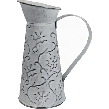 Zahradní dekorace Konvička plechová K3423/2 - 14 x 8,8 x 18,5 cm