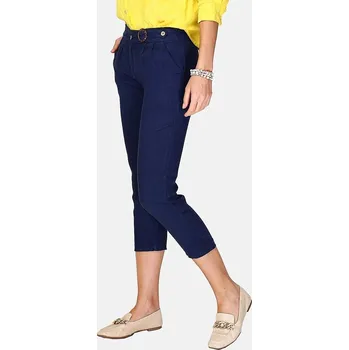 Dámské kalhoty Le Jardin du Lin Dunkelblau 3934375 36