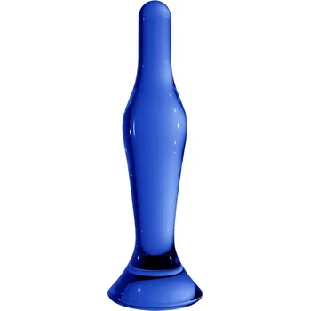 Dildo Shots Chrystalino Flask blue skleněné dildo