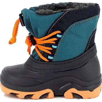 Dívčí kozačky Boty Kimberfeel Türkis/ Schwarz/ Orange 1419614 18
