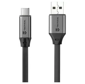 Datový kabel Tactical Fat Man 2.0 Cable USB-A/USB-C 1m Grey