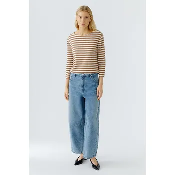 Dámské tričko Oui Camel/ Creme 6329511 44