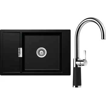 Kuchyňský dřez Set Schock S4-6 (dřez Mono D-100XS Magma + baterie SC-520 Magma)