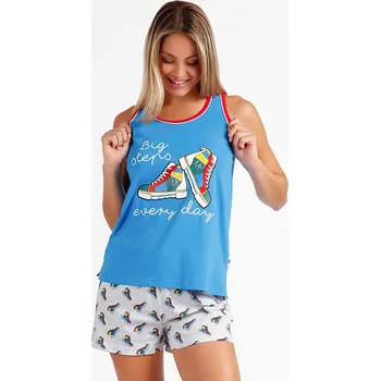 Dámské noční prádlo admas Blau/ Weiß 5864662 M