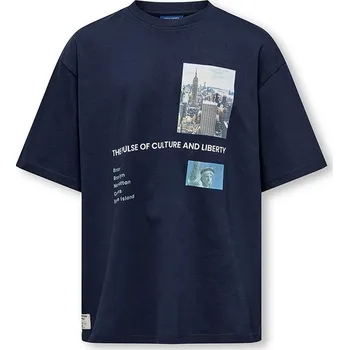 Tričko ONLY & SONS Junior Dunkelblau 7350475 146