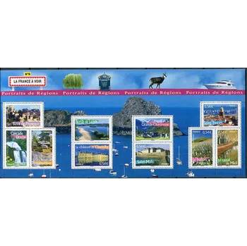 Poštovní známka Post France (2007) MiNr. 4216 - 4225 (PL) ** - Francie - Regiony Francie (IX.)