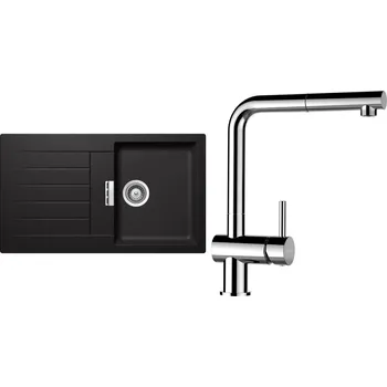 Granitový dřez Set Schock S1-13 (dřez Signus D-100 Stone + baterie Epos.120 Chrom)