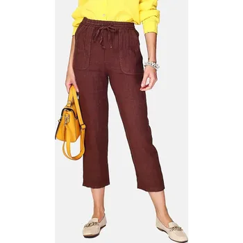 Dámské kalhoty Le Jardin du Lin Braun 775504 38