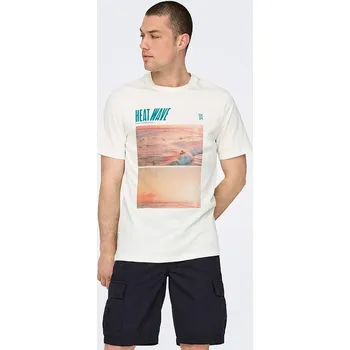 Tričko ONLY & SONS Weiß 3799010 XXL