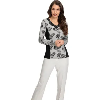 Dámské tričko Heine Grau/ Schwarz 334865 46