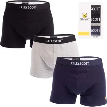 Slipy Boxerky Lyle and Scott Black Grey 2605036 XL