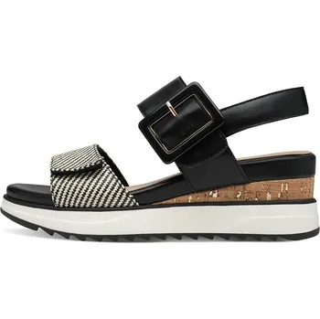 Dámské sandále s.Oliver Schwarz/ Weiß 2668559 39