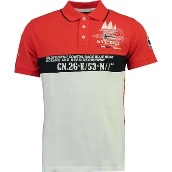 Chlapecké tričko Tričko Geographical Norway Rot/ Grau 1463862 128